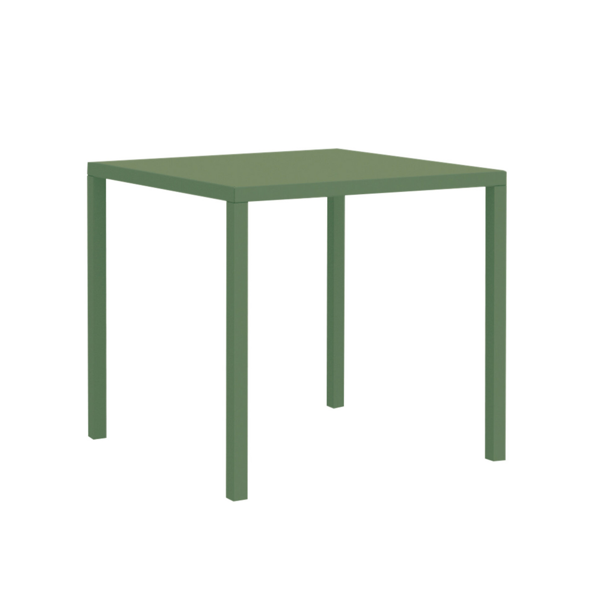 Tavolo fisso quadrato in metallo "Quatris" modero impilabile bar giardino h 75 cm