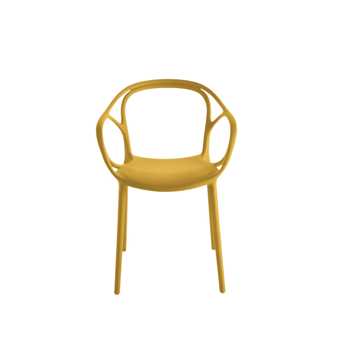 Set di sedie moderne "Mistral" da pranzo in polipropilene versatili cm 57x55 80h - MondoViro