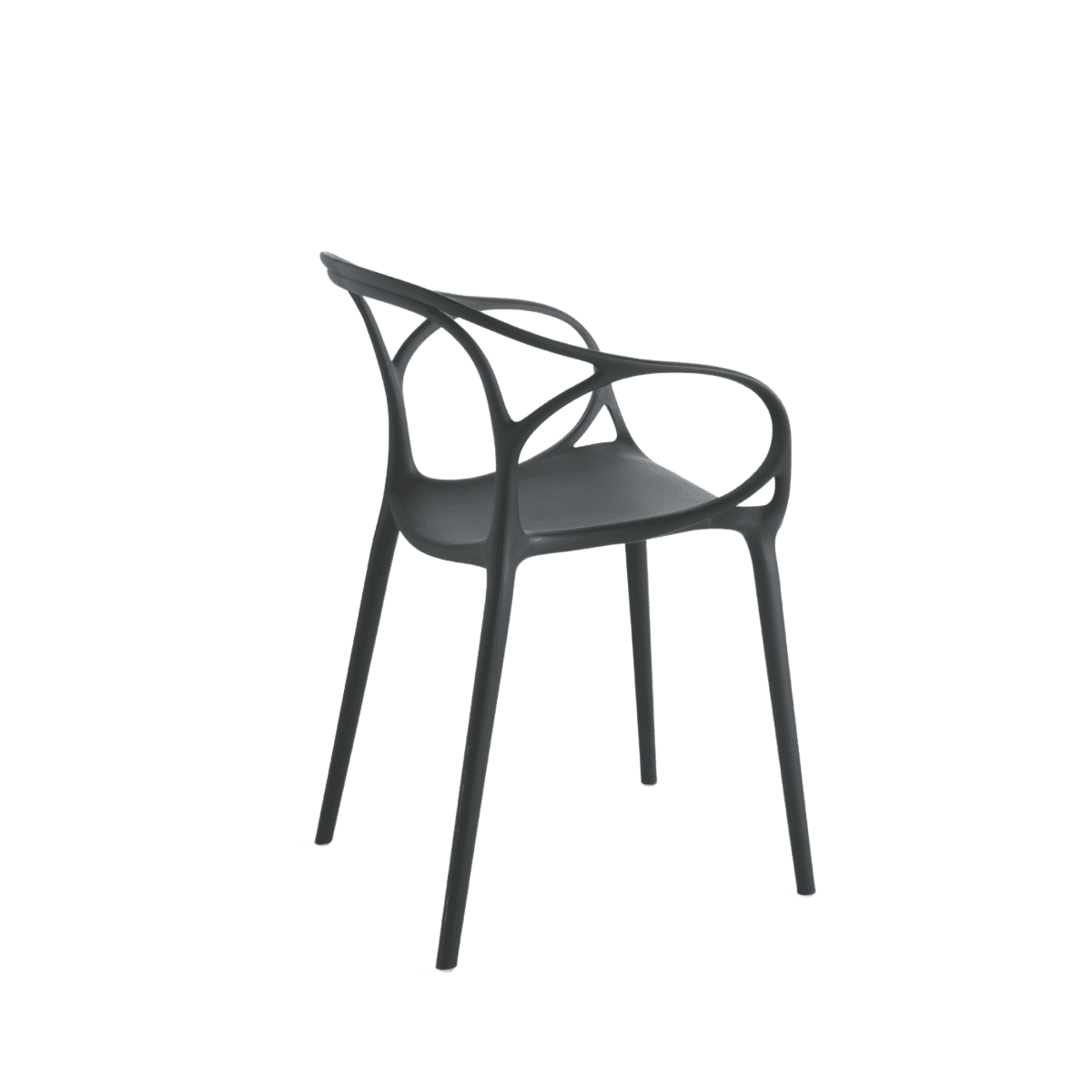 Set di sedie moderne "Mistral" da pranzo in polipropilene versatili cm 57x55 80h - MondoViro