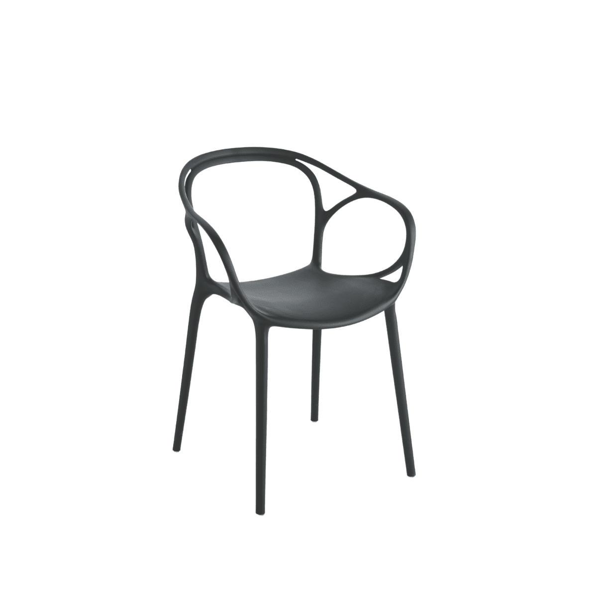 Set di sedie moderne "Mistral" da pranzo in polipropilene versatili cm 57x55 80h - MondoViro