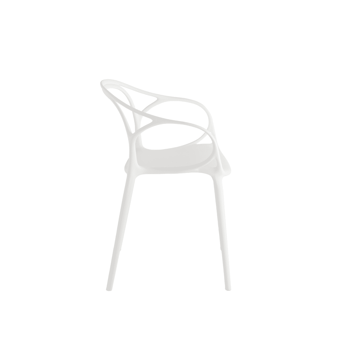 Set di sedie moderne "Mistral" da pranzo in polipropilene versatili cm 57x55 80h - MondoViro