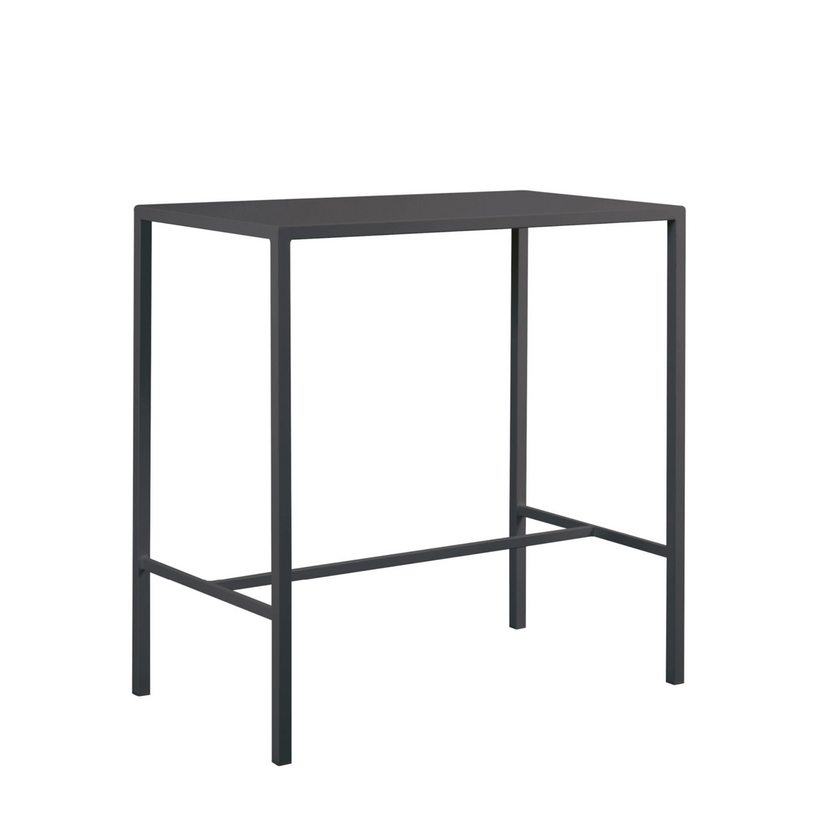Tavolo alto in metallo verniciato "Seaside" da bar e giardino moderno h 110 cm