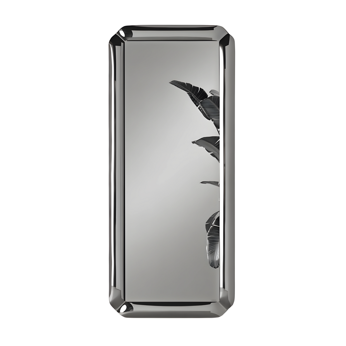 Specchio da parete moderno "Odissea" con cornice elegante in cristallo fuso cm 70x160h