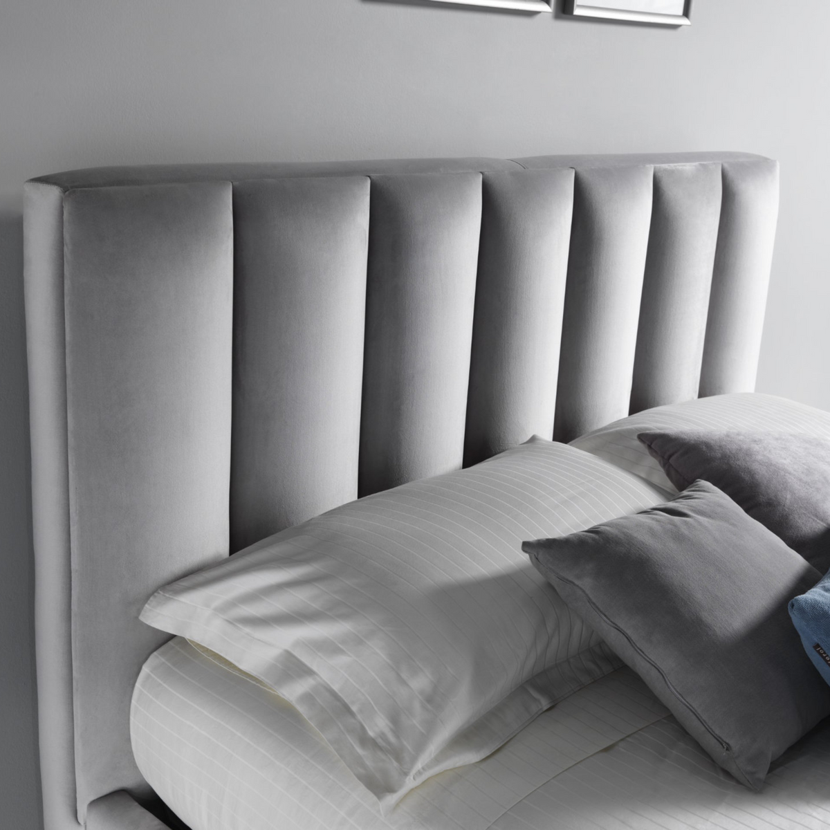 Letto contenitore "Parigi" in velluto