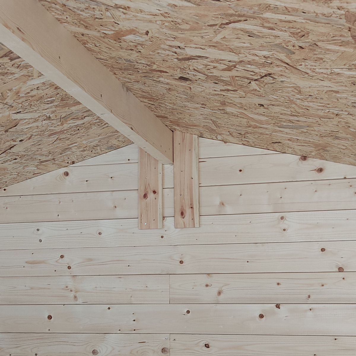 Casetta in legno da giardino doppia porta finestrata "Hobby" cm 200x200 200h