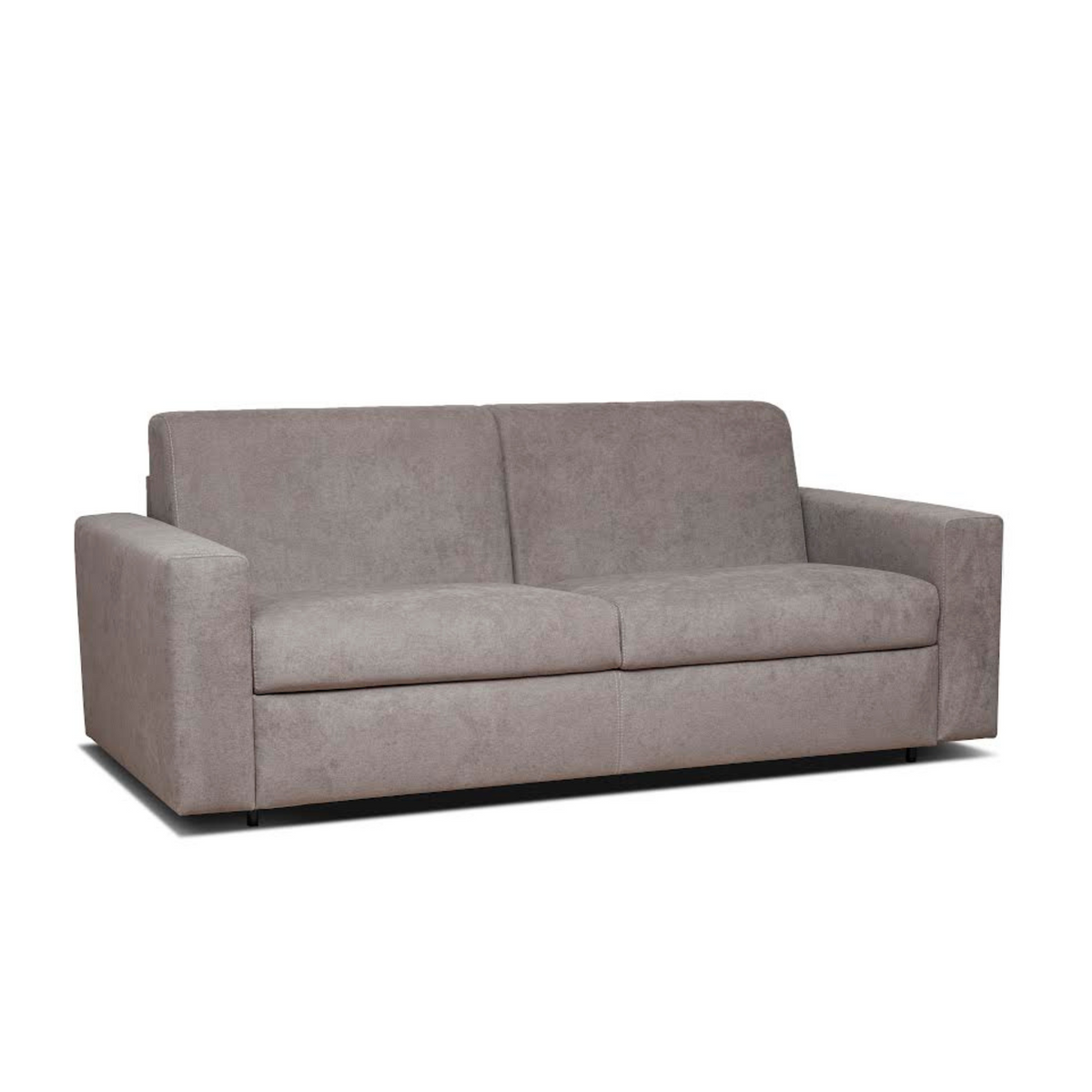 Divano letto moderno "Queens" 3 posti microfibra similpelle cm 200x100 82h
