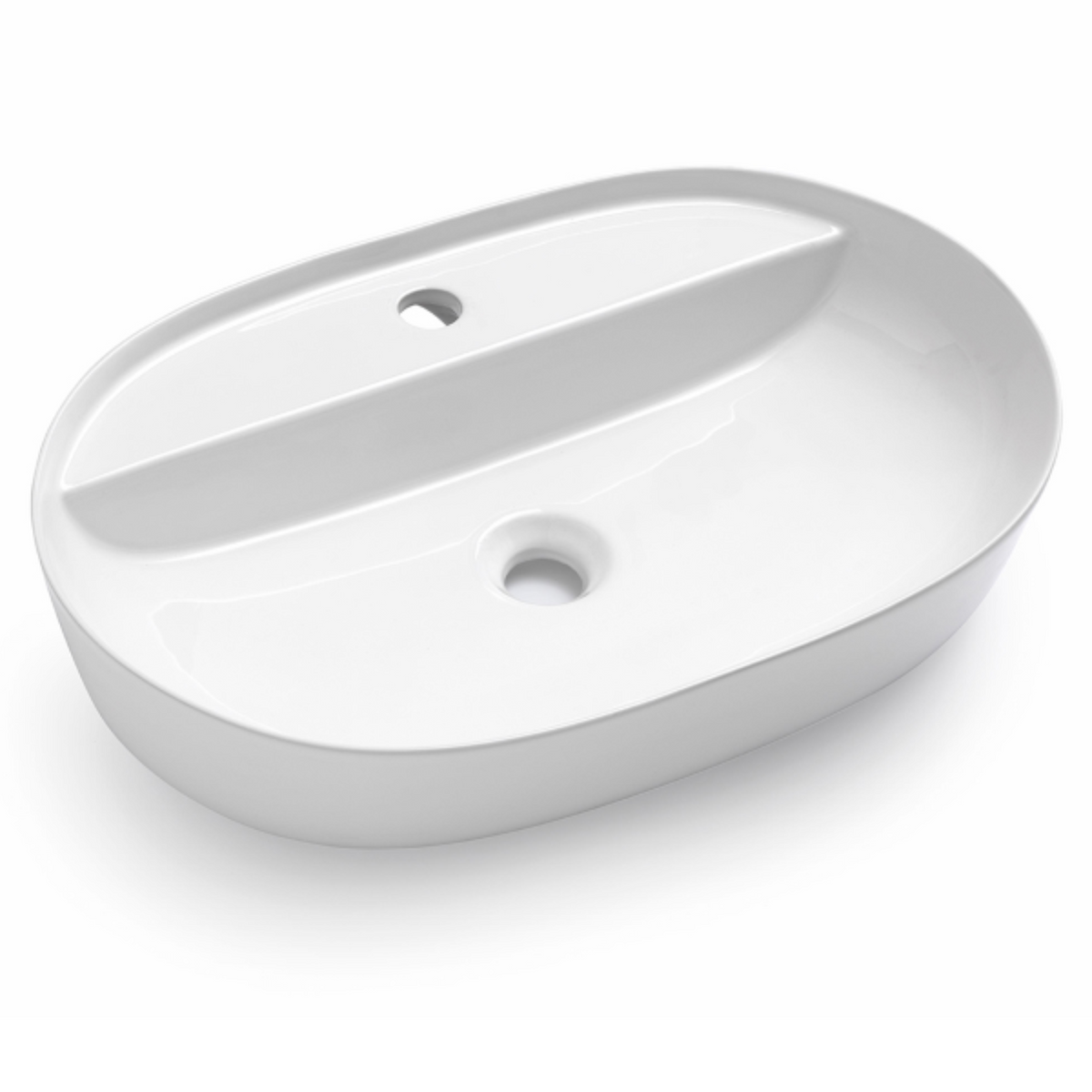 Mobile da bagno assemblato "Alaia" 2 cassetti specchio led lavabo e colonna