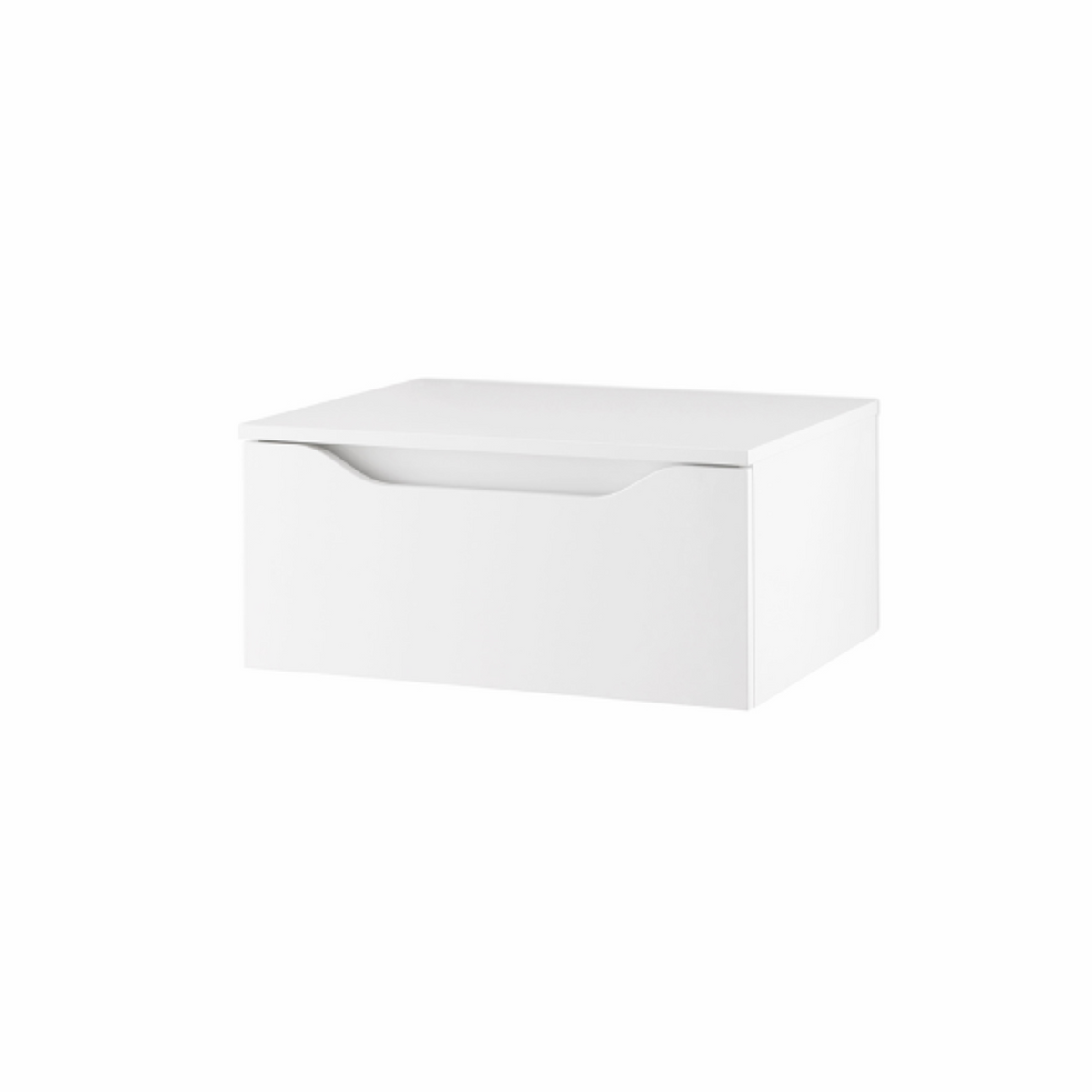 Mobile da bagno sospeso "Octavia" 2 cassetti 2 colonne lavabo da appoggio specchio Led