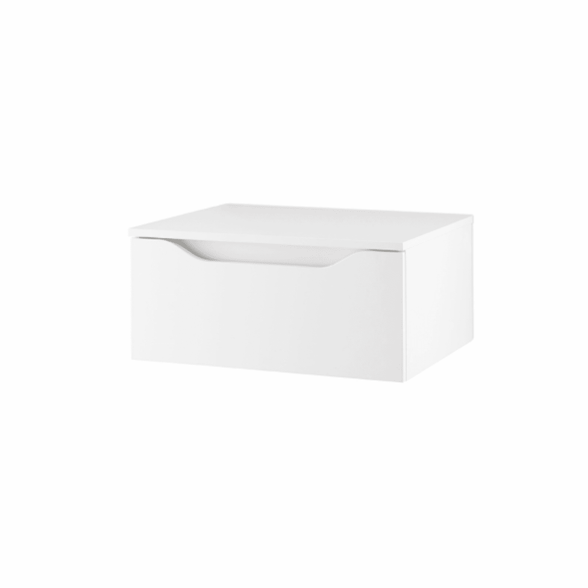 Mobile da bagno sospeso "Sonia" moderno 2 cassetti specchio led - MondoViro