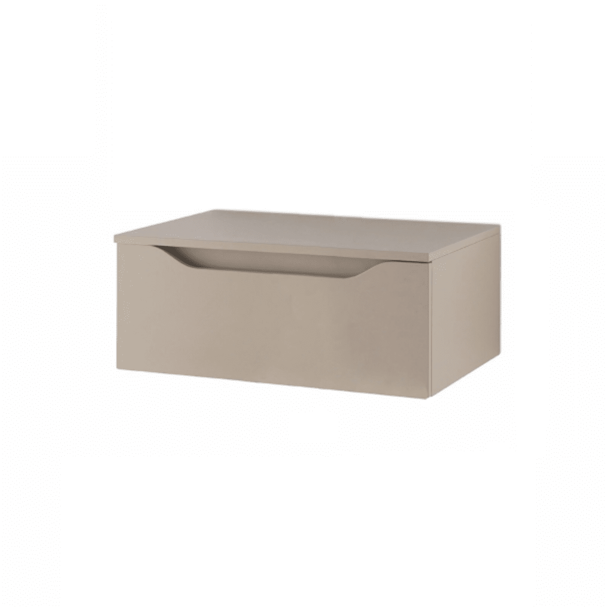 Mobile da bagno sospeso moderno "Elton" 3 cassetti lavabo da appoggio specchio Led - MondoViro