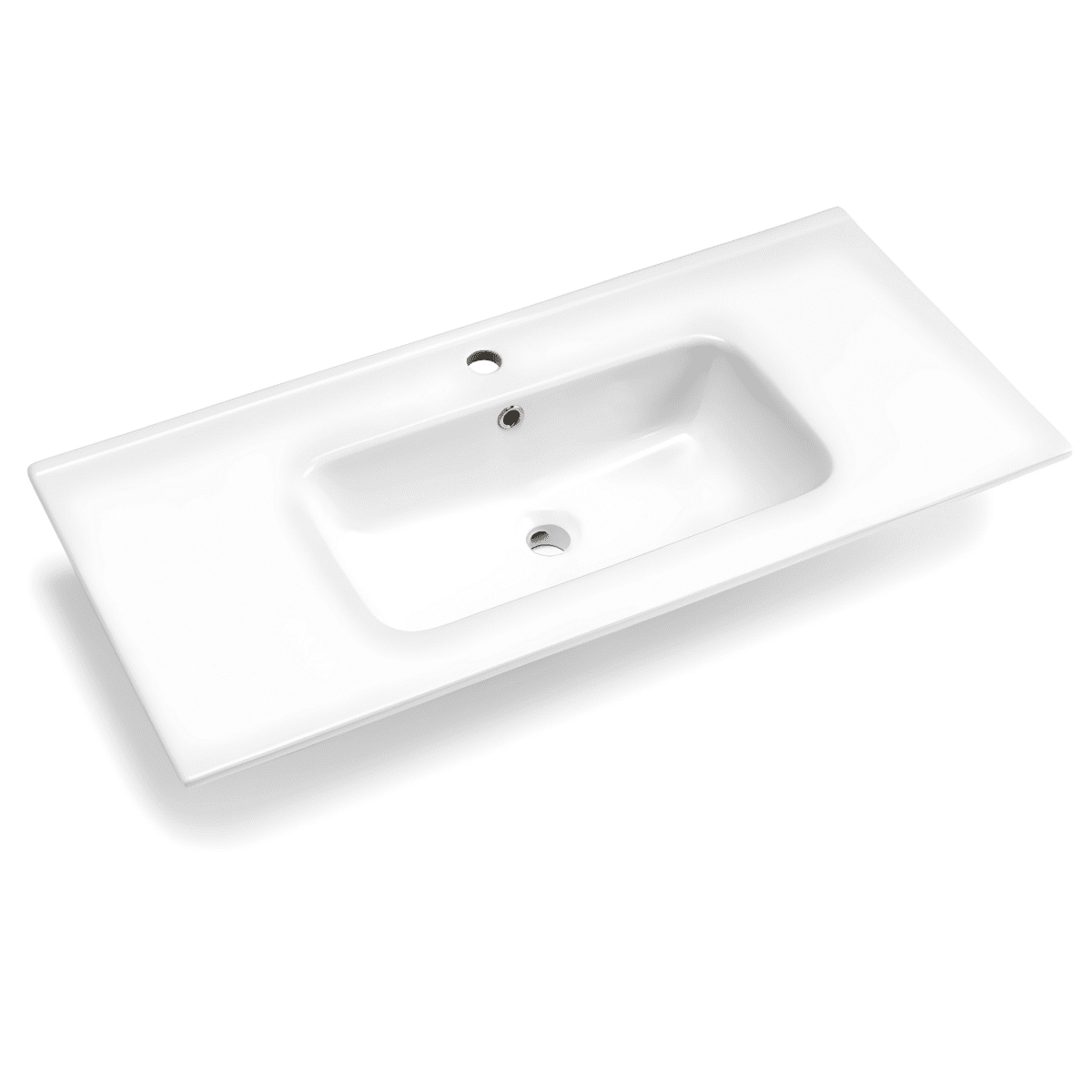 Mobile da bagno sospeso 2 cassetti "Tobias" specchio retroilluminato - MondoViro