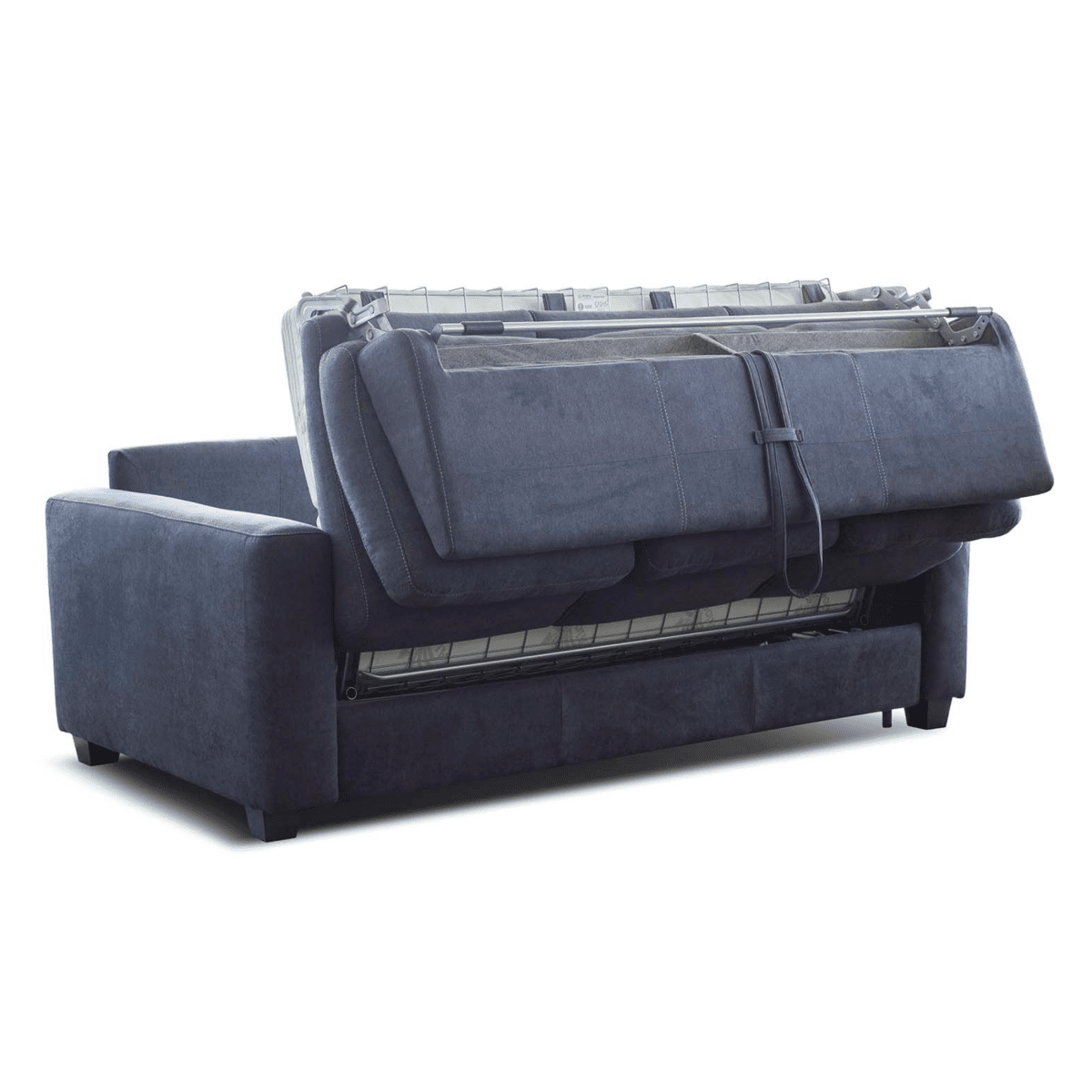 Divano letto 3 posti matrimoniale "Turchese" tessuto idrorepellente e antimacchia cm 208x102 97h - MondoViro