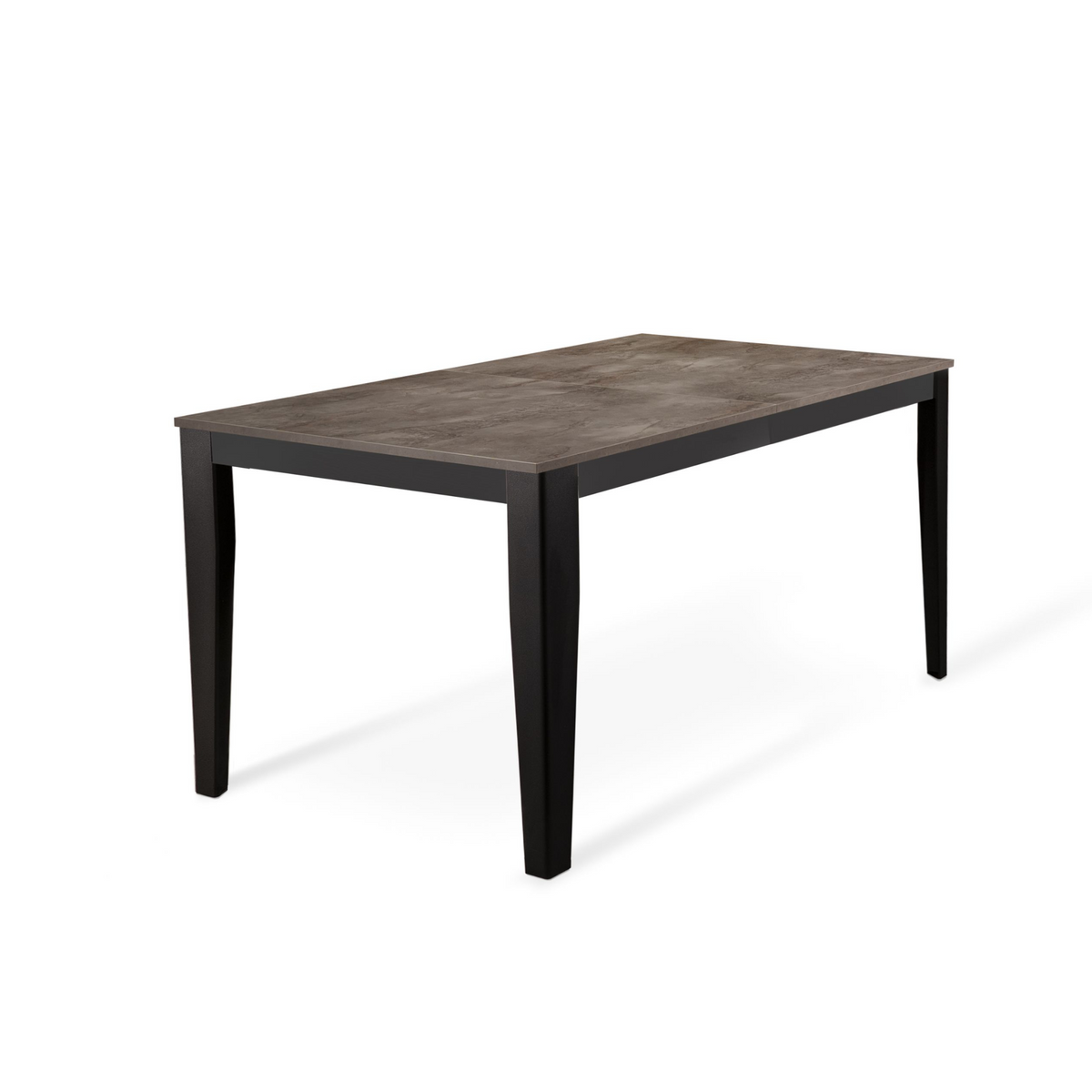 Tavolo allungabile "Blanche" piano melaminico gambe in metallo 14 posti cm 156/316x90 76h