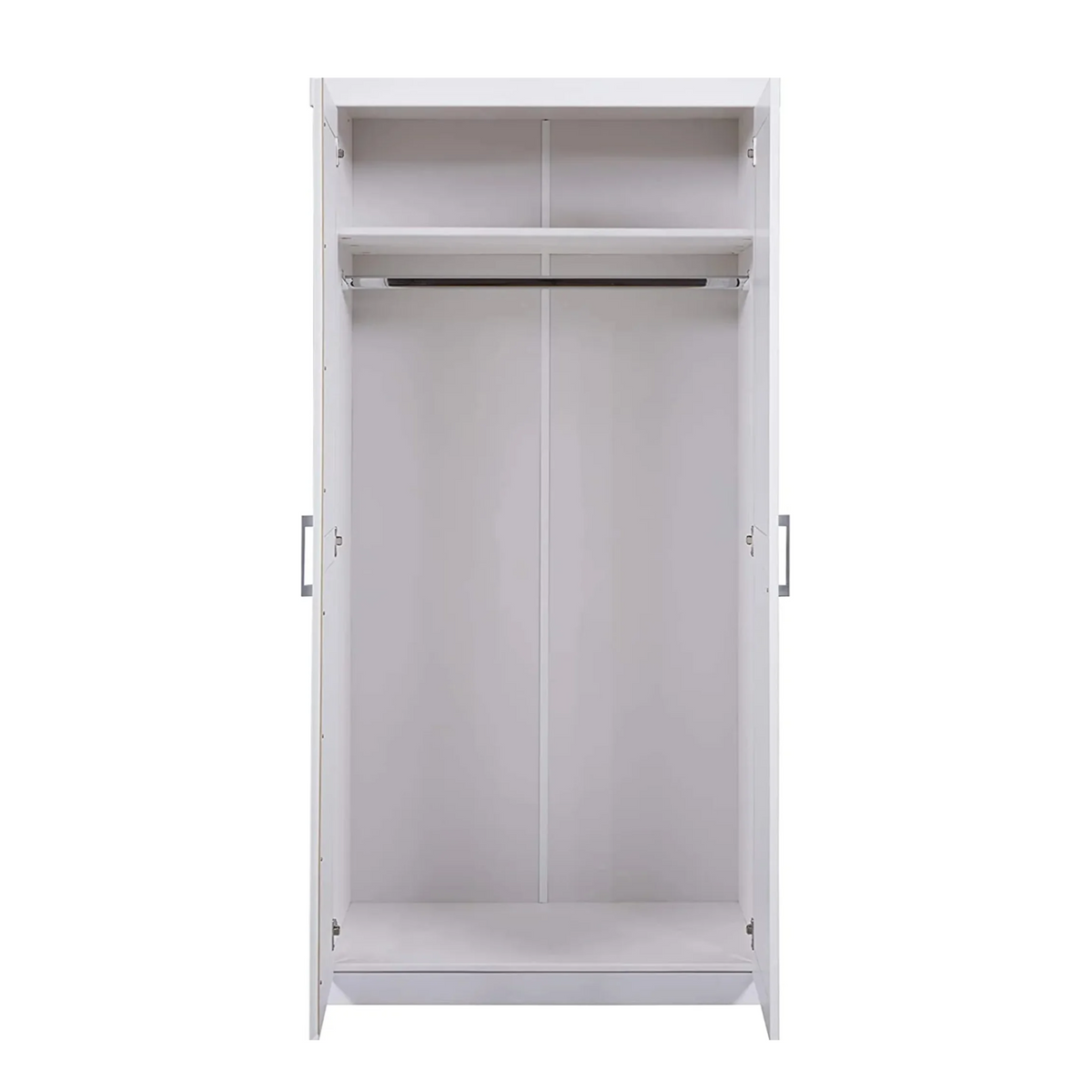 Armadio guardaroba in legno massello "E100" a 2 ante cm 95x55 h190