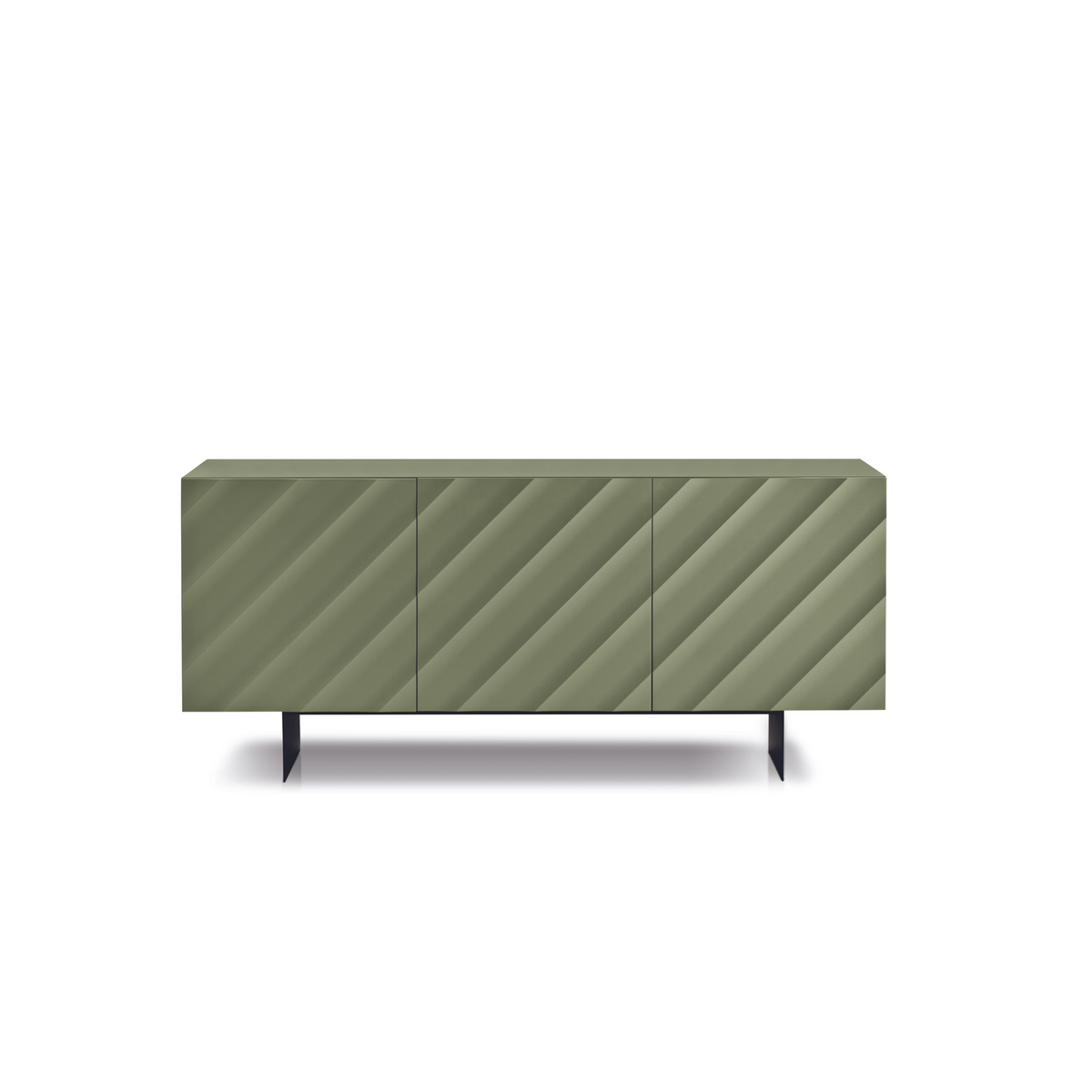 Madia 3 ante moderna già assemblata "Antares" in legno cm 180x50 h80