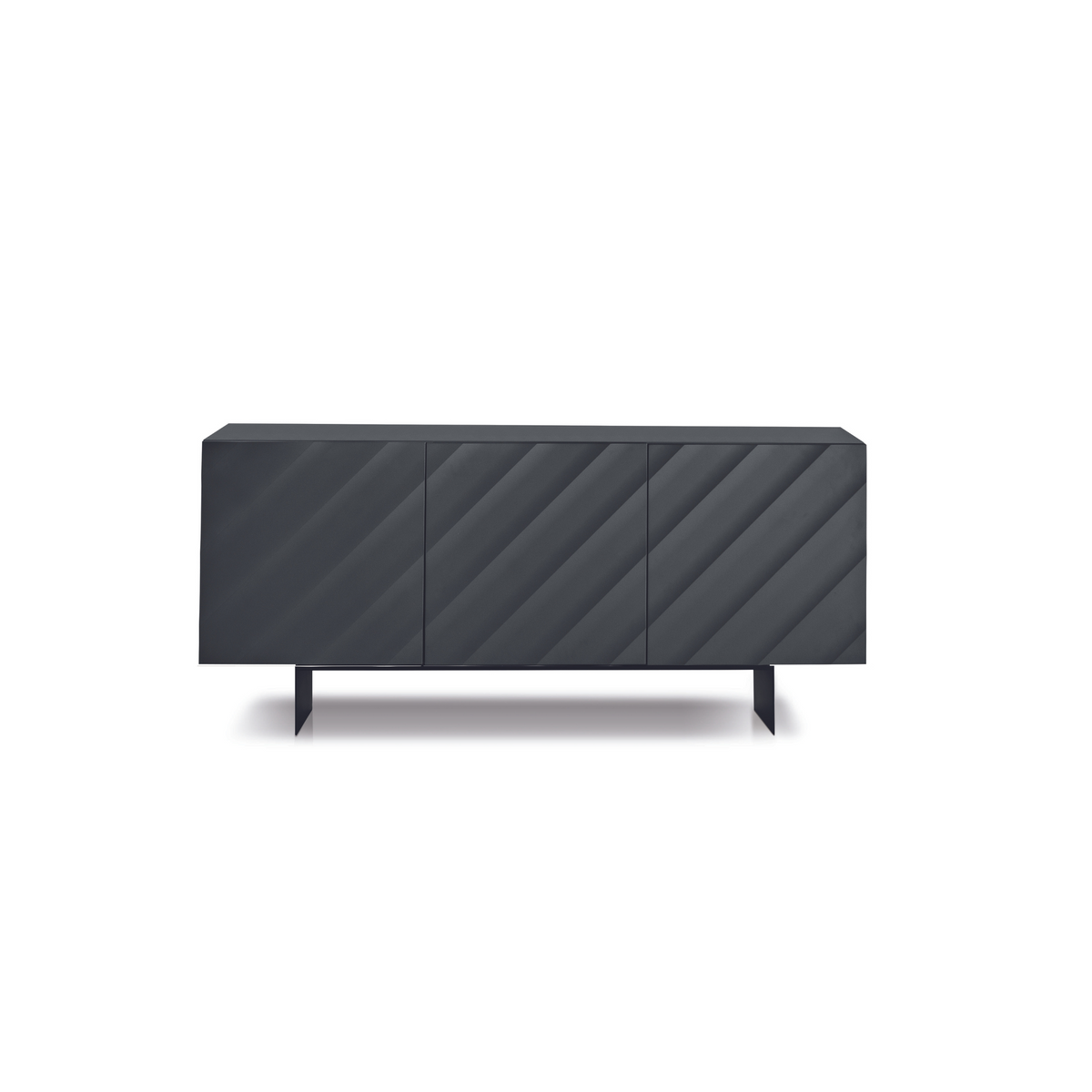 Madia 3 ante moderna già assemblata "Antares" in legno cm 180x50 h80