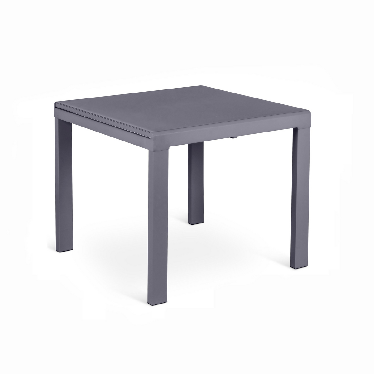 Tavolo allungabile "Benny" piano in vetro temperato struttura in metallo 6 posti cm 164x90 76h