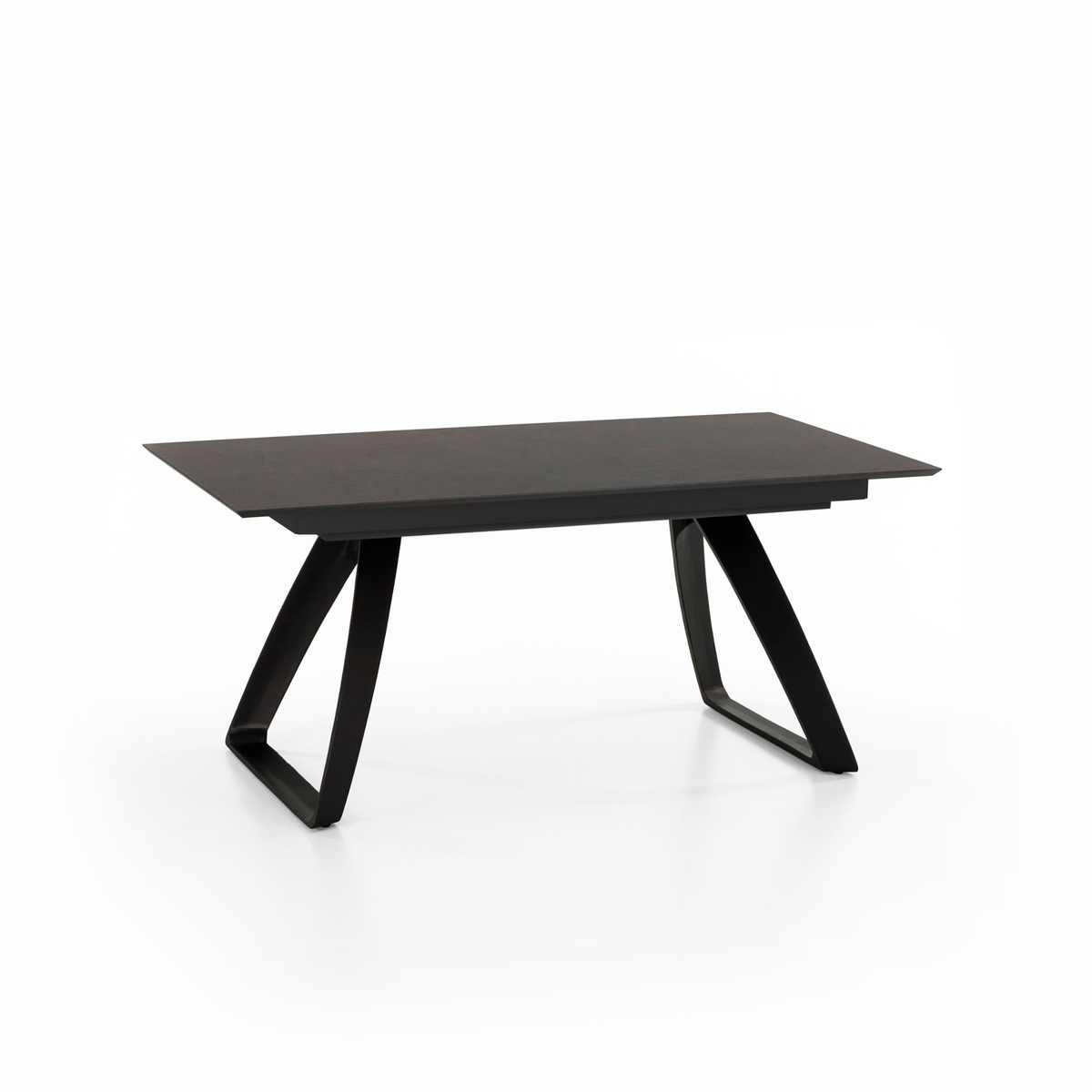 Tavolo allungabile "Hugo" piano in HPL gambe in alluminio 10 posti cm 270x90 76h