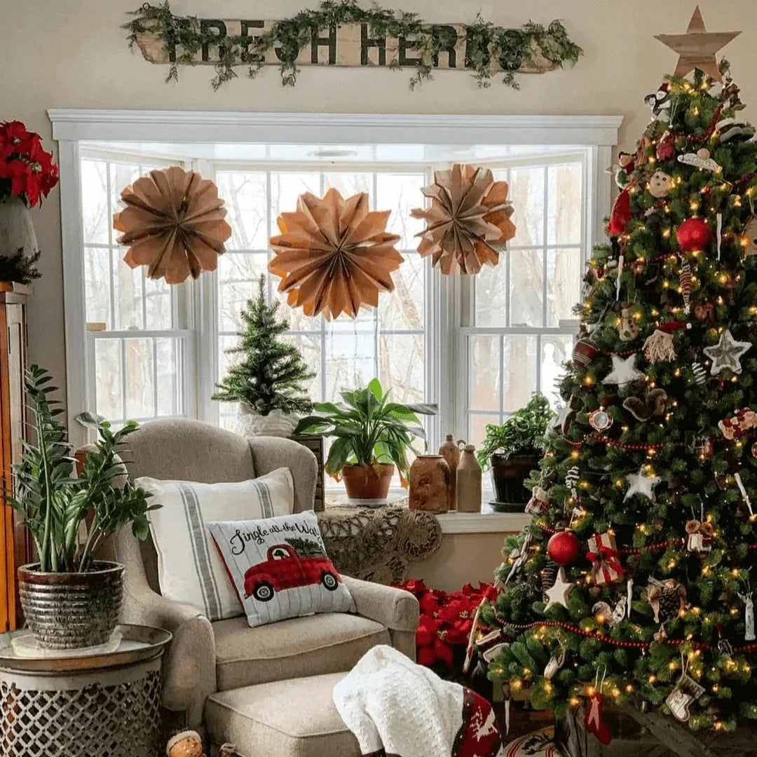 Albero di natale con Micro Led Incorporati "Aurora" 80% PE Effetto Real Touch