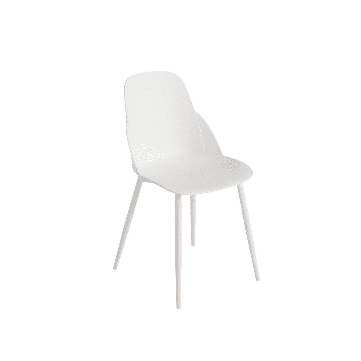 Set di sedie moderne "Solinea" in polipropilene con struttura in metallo cm 44x51 82h - MondoViro