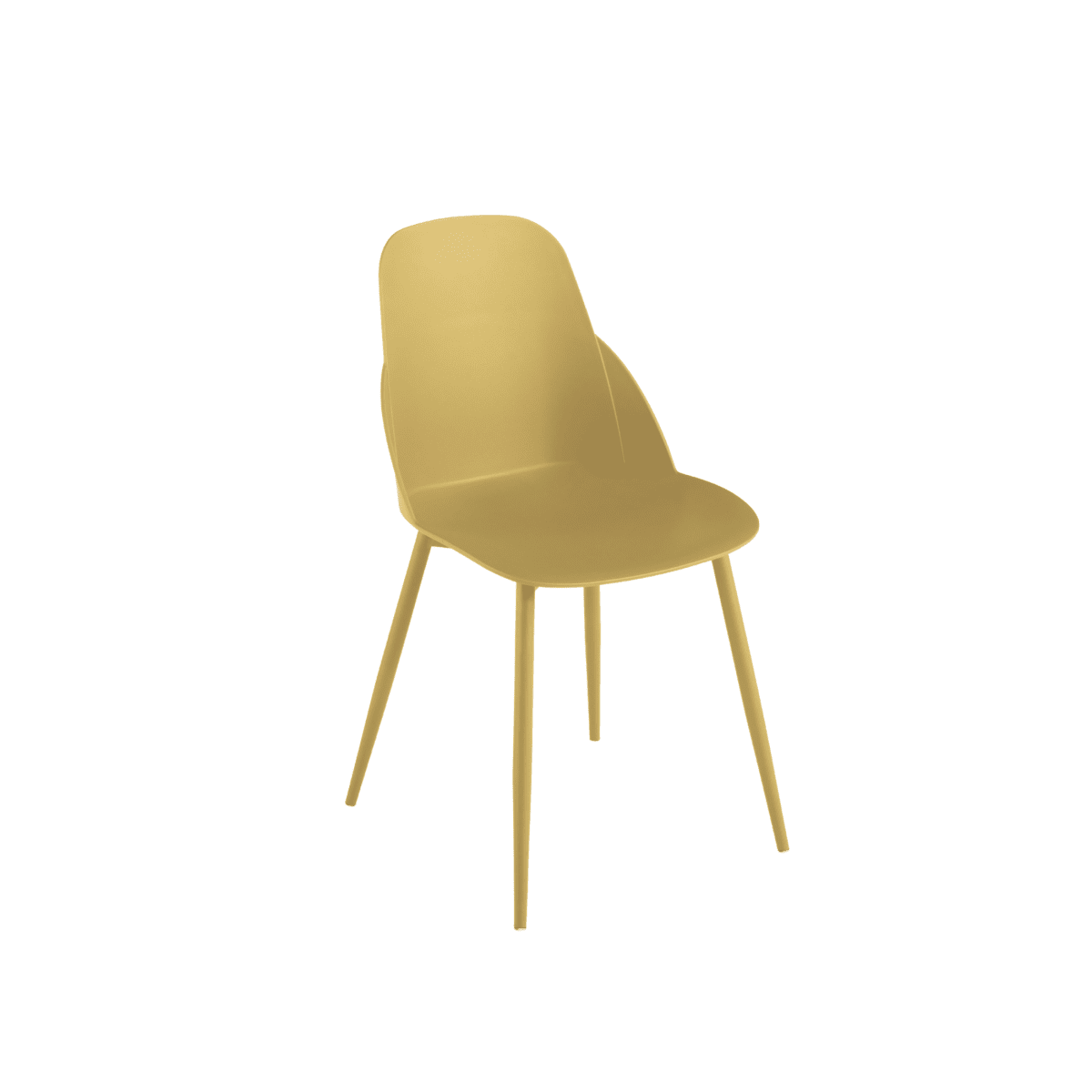 Set di sedie moderne "Solinea" in polipropilene con struttura in metallo cm 44x51 82h - MondoViro