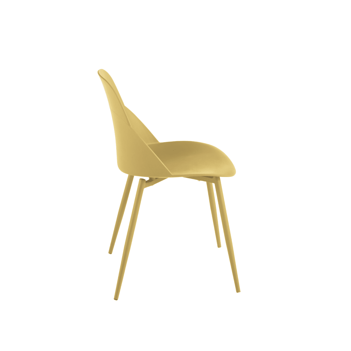 Set di sedie moderne "Solinea" in polipropilene con struttura in metallo cm 44x51 82h - MondoViro