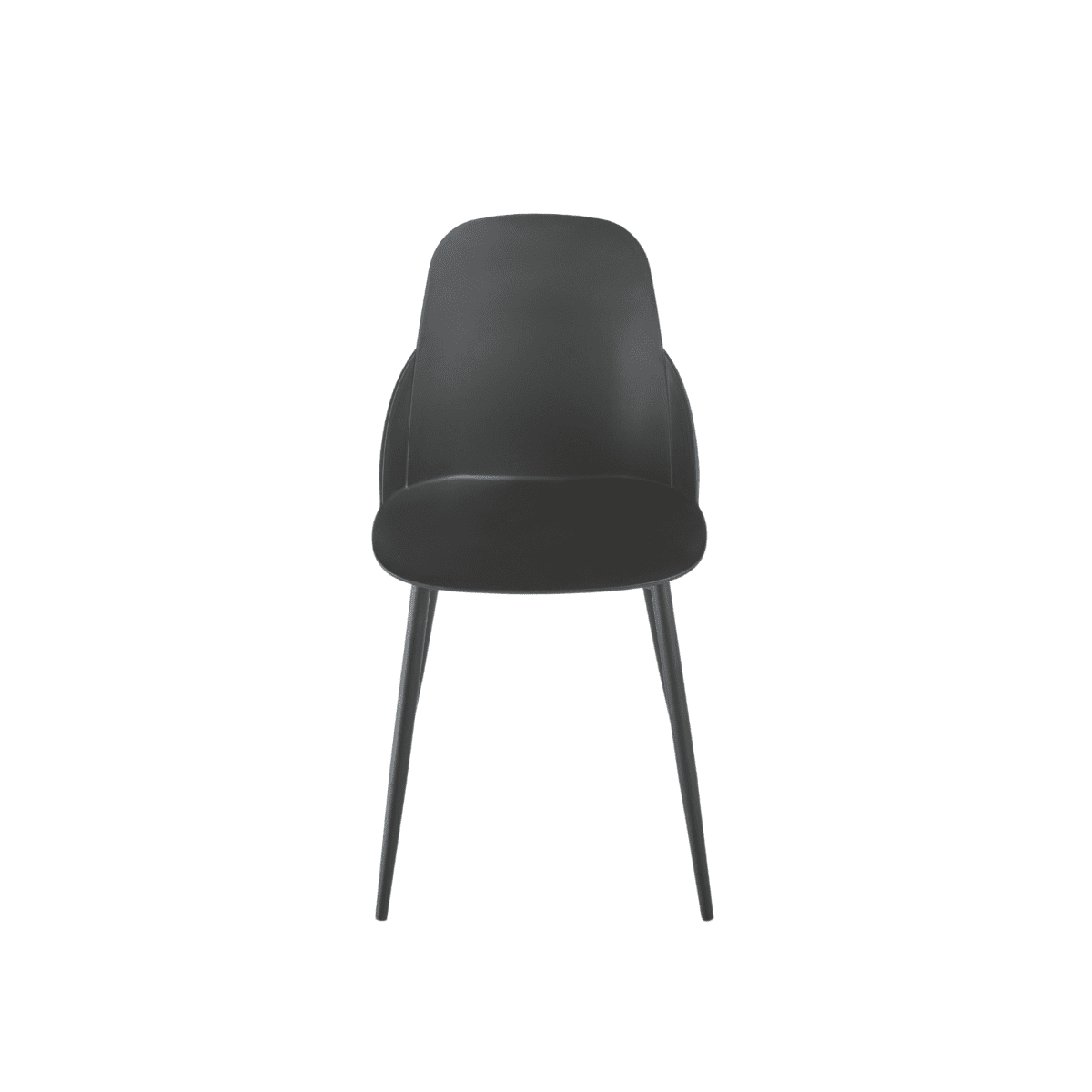 Set di sedie moderne "Solinea" in polipropilene con struttura in metallo cm 44x51 82h - MondoViro