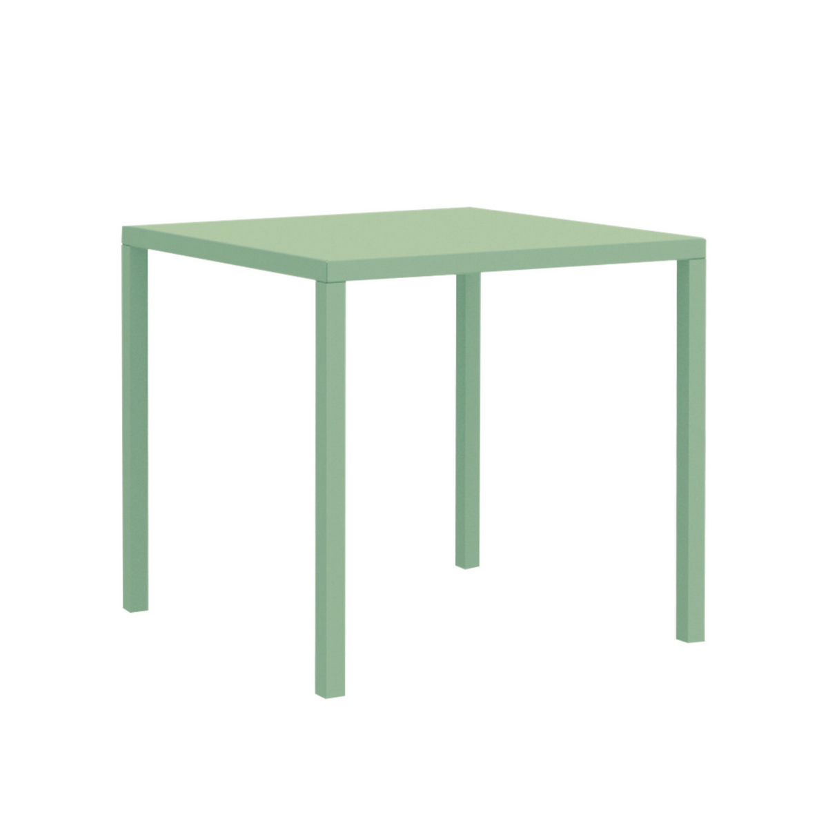 Tavolo fisso quadrato in metallo "Quatris" modero impilabile bar giardino h 75 cm