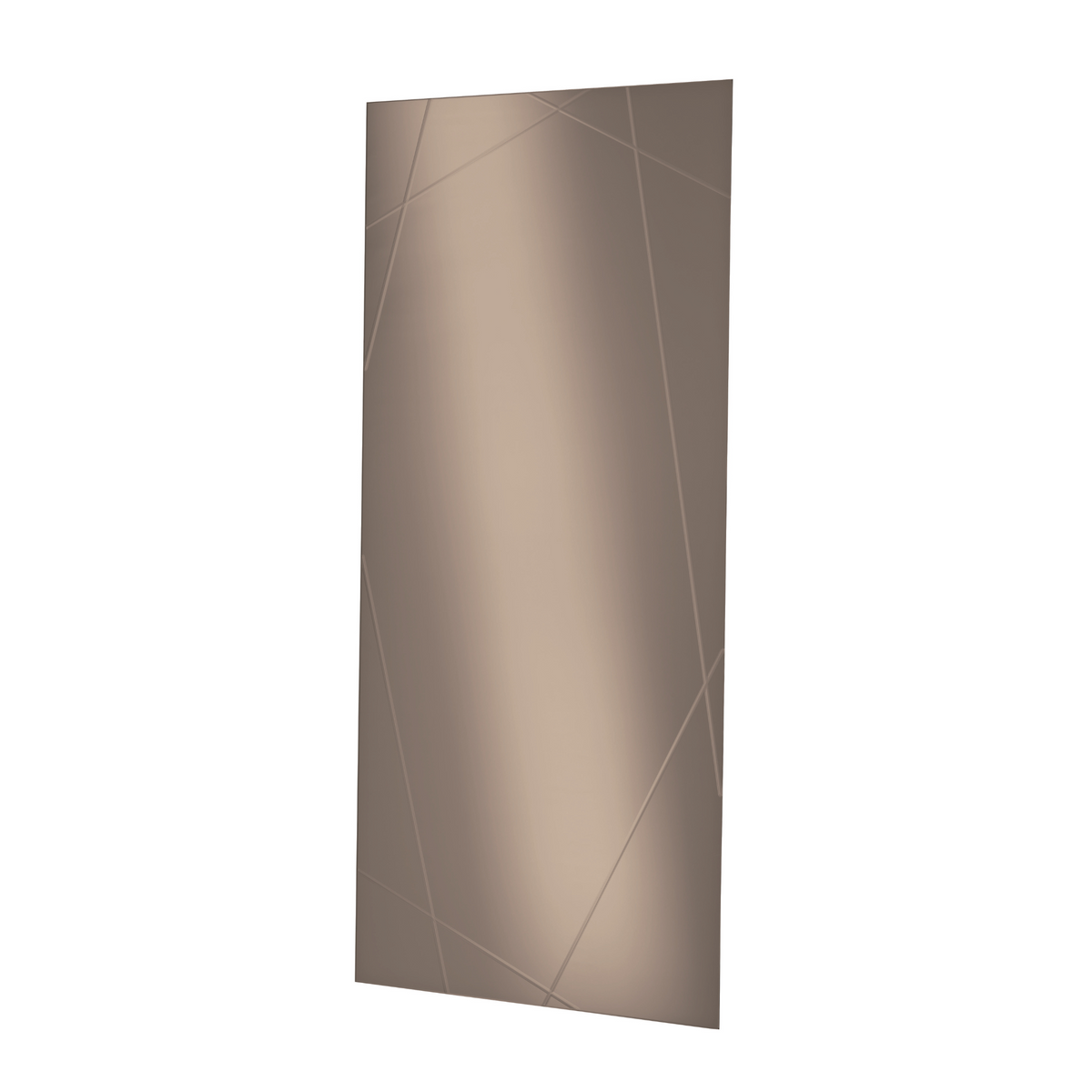 Specchio moderno da parete "Nilufar" con incisioni laser cm 70x160h