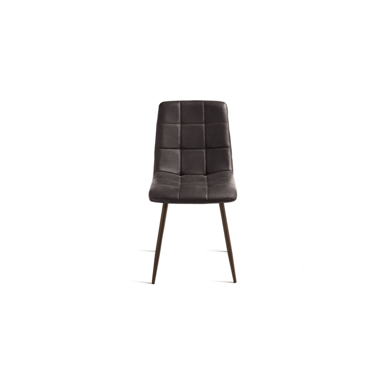 Sedie moderne "Siviglia" struttura in metallo verniciato seduta in ecopelle effetto soft touch