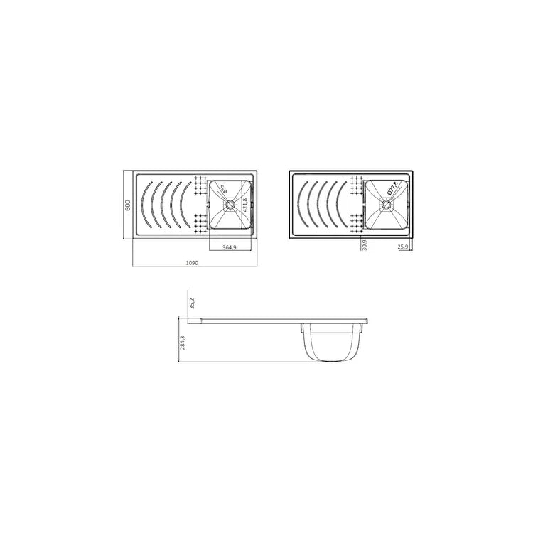 Mobile coprilavatrice "Brio1" in legno per interno vasca in resina cm 109x60 90h - MondoViro