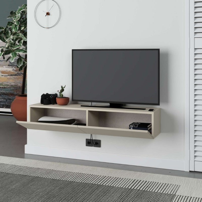 Mobile porta tv sospeso "Francy" con anta a ribalta cm135x31 25h