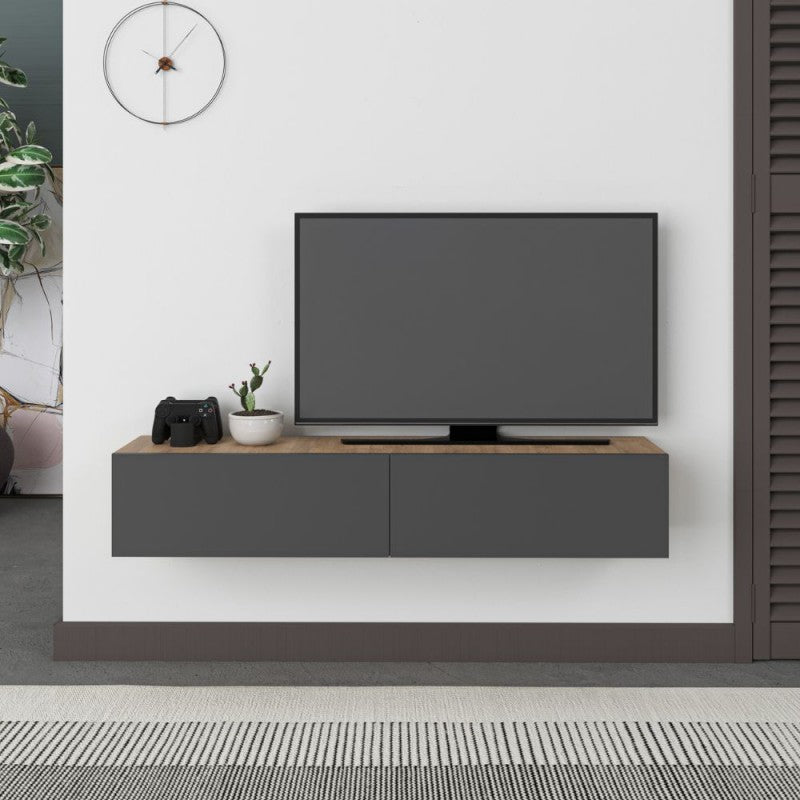 Mobile porta tv sospeso "Francy" con anta a ribalta cm135x31 25h