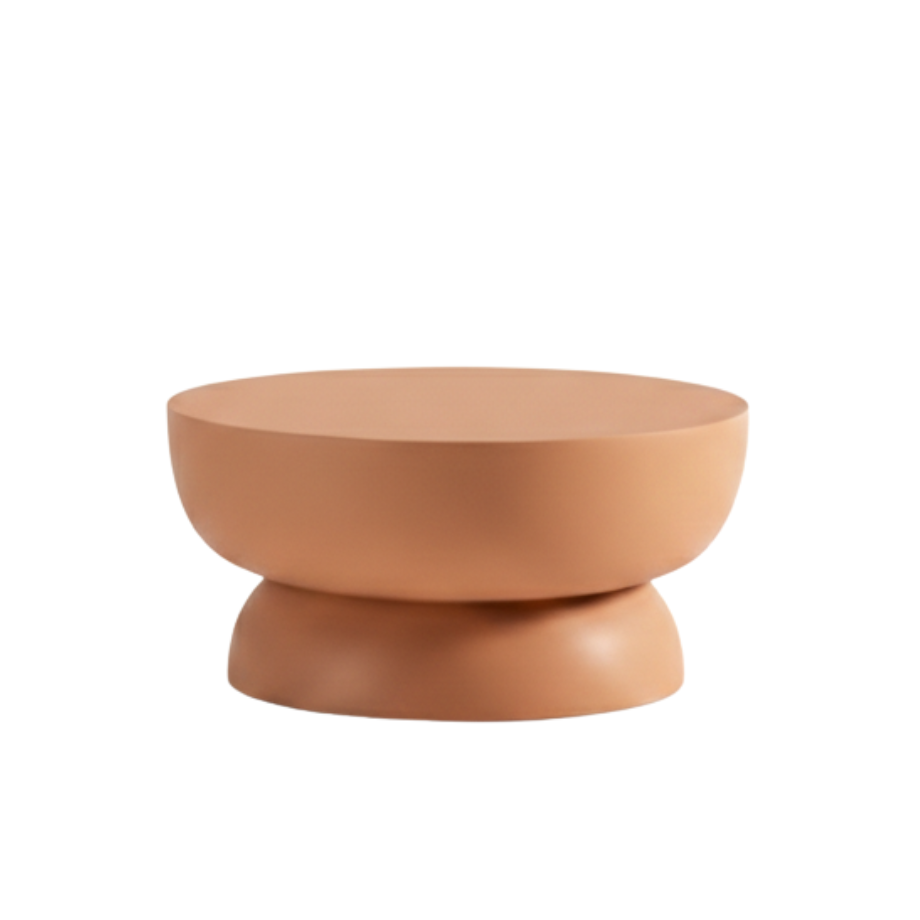 Tavolino in microcemento "Tratto" anti-macchia cm Ø 60x30h
