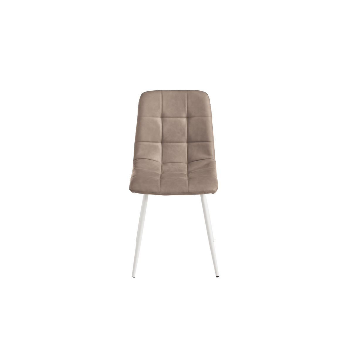 Sedie moderne "Siviglia" struttura in metallo verniciato seduta in ecopelle effetto soft touch