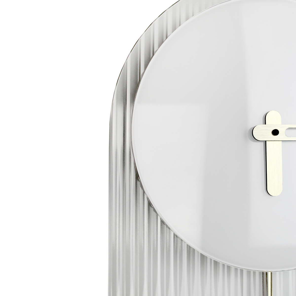 Orologio a pendolo di design "Florence" in vetro bianco