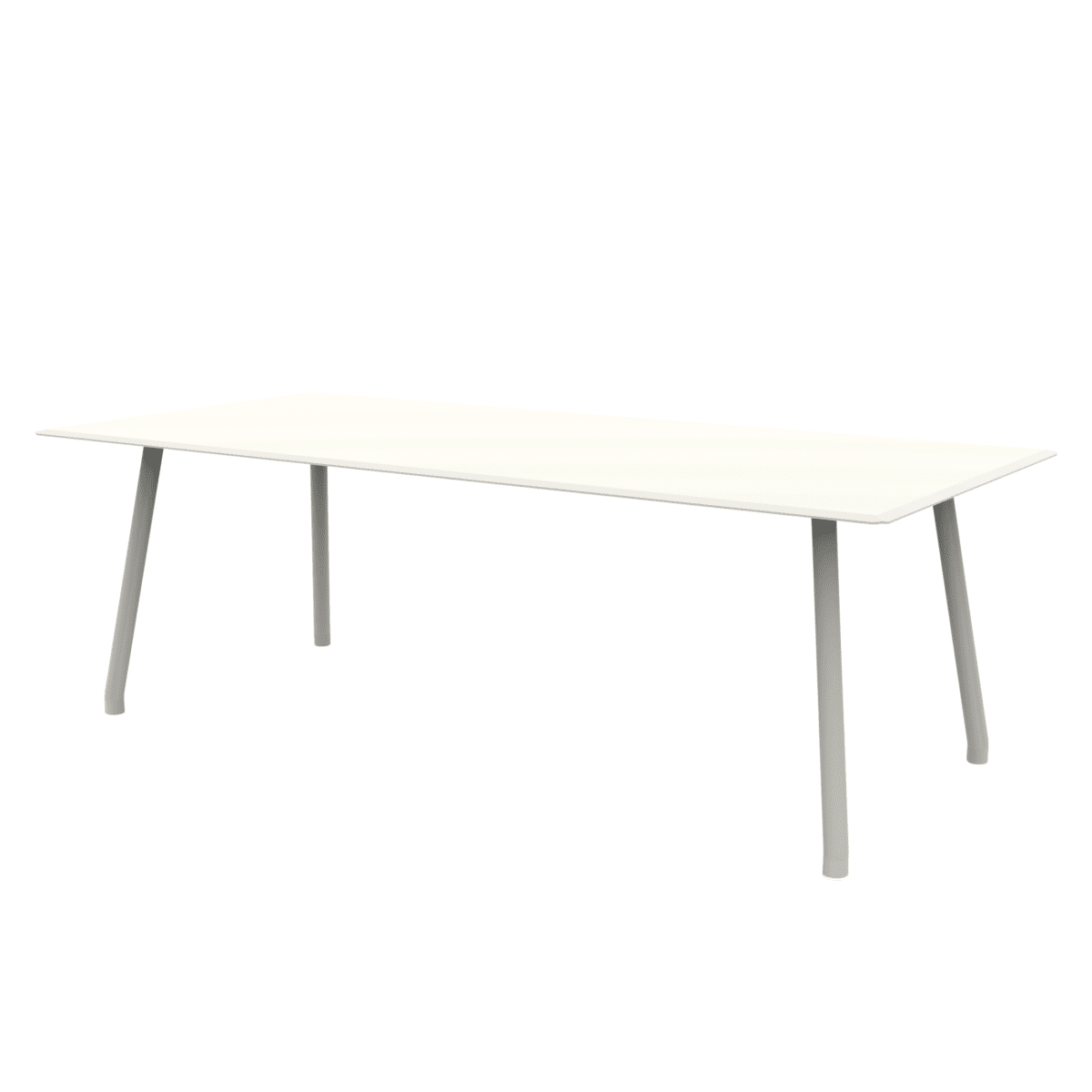 Tavolo rettangolare in alluminio "Verdea" da pranzo per giardino cm 220x100 75h - MondoViro