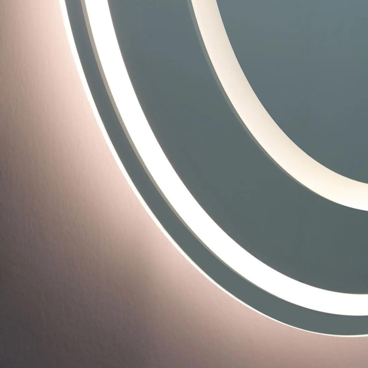 Specchio a led da bagno "Luce" a doppia postazione in alluminio cm 180x80h - MondoViro