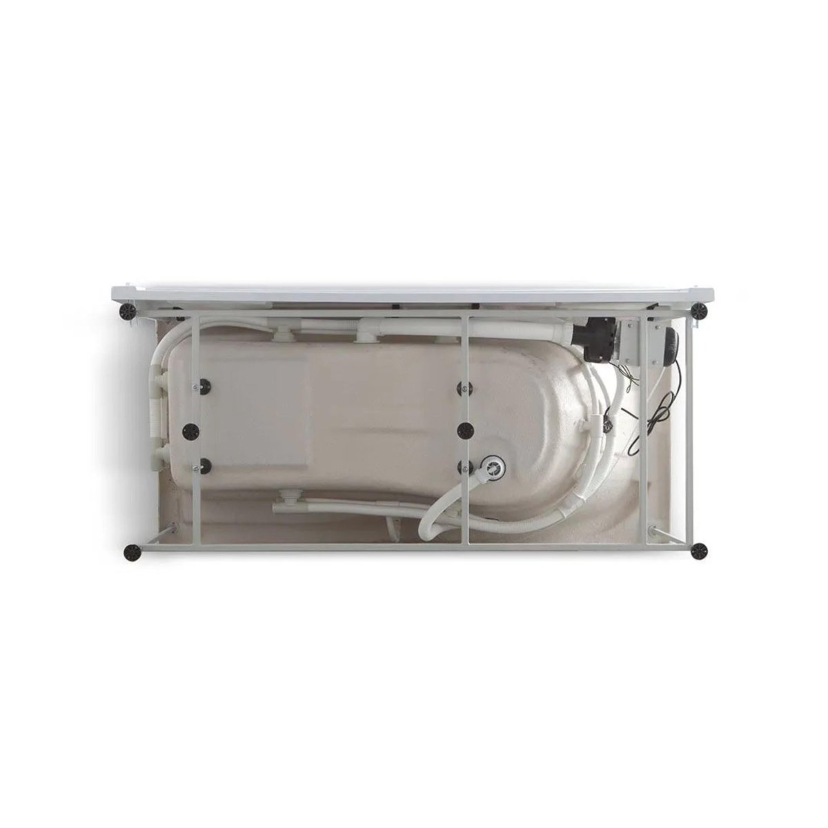 Vasca da bagno con idromassaggio "Doris" ad incasso su 3 pareti cm 170x78 65h - MondoViro