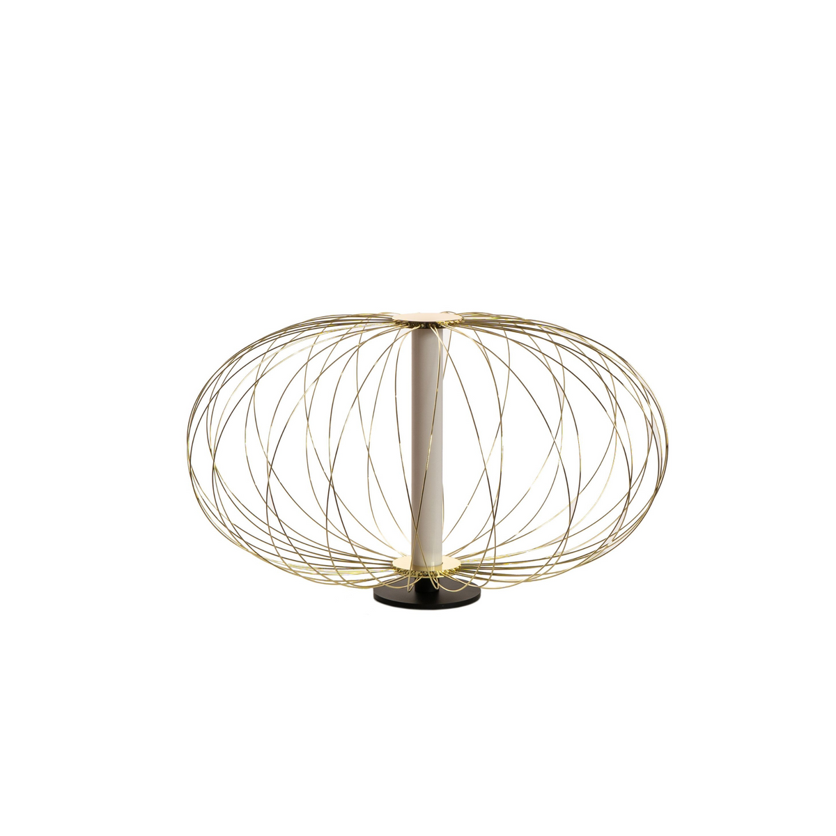 Lampada LED con paralume in acciaio "Jaula" da terra tavolo e sospesa