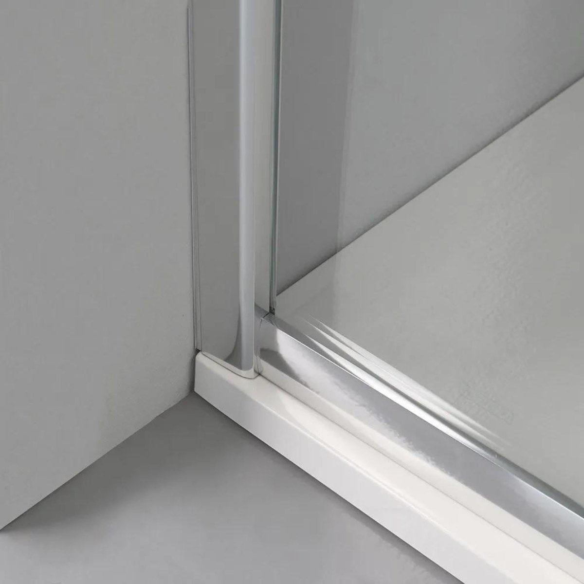 Box doccia semicircolare "Genova" con 2 ante scorrevoli in vetro temperato h 185 cm - MondoViro