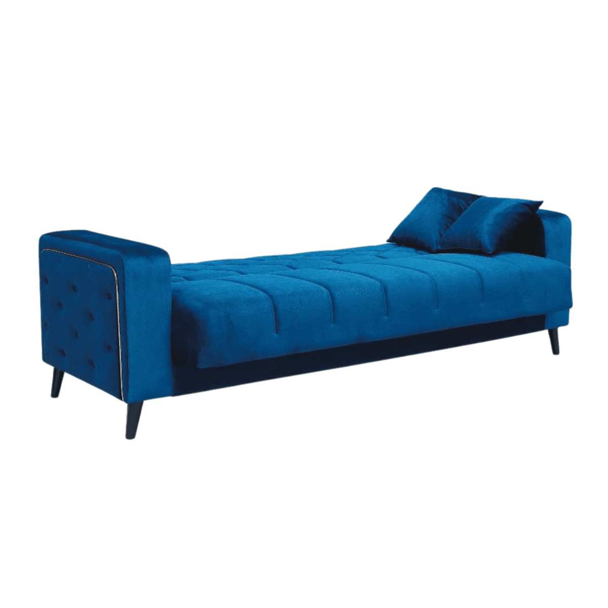 Divano moderno prontoletto 3 posti "Lisa" in velluto da soggiorno cm 225x85 84h - MondoViro