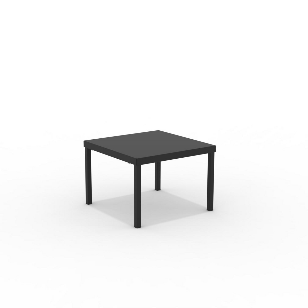 Tavolo basso quadrato in metallo "Alice3" da giardino impilabile cm 40x40 38,5h