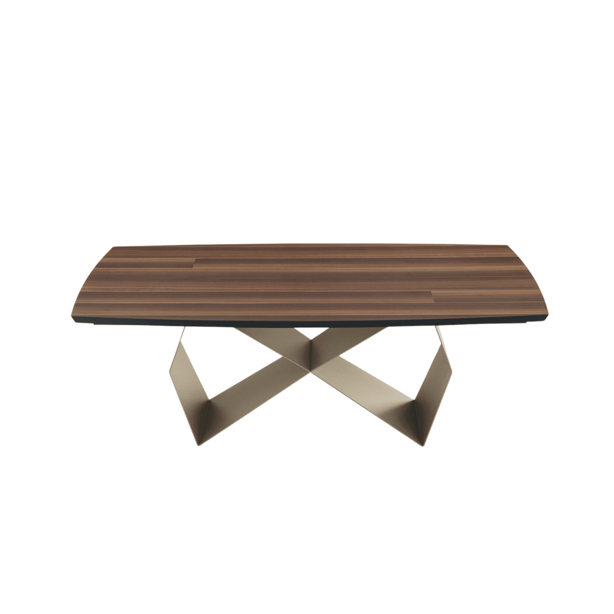 Tavolo allungabile da pranzo "Reina" con base in metallo e piano in rovere cm 200/300x100 75h - MondoViro