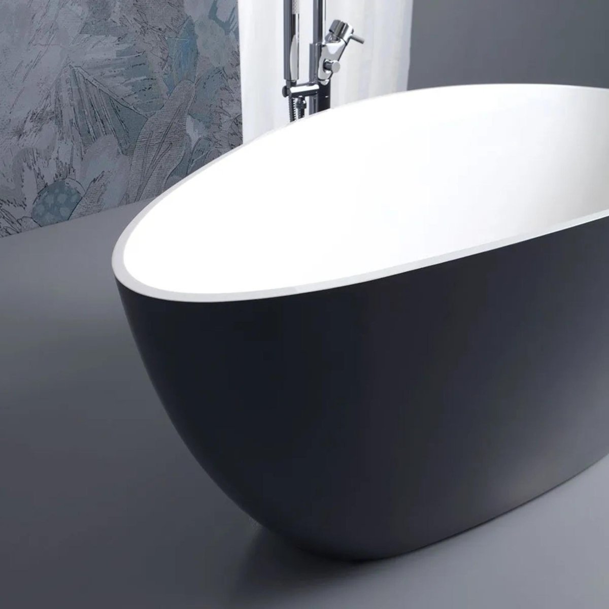 Vasca da bagno freestanding "Roma" in marmo ricomposto cm 156x71 56h - MondoViro