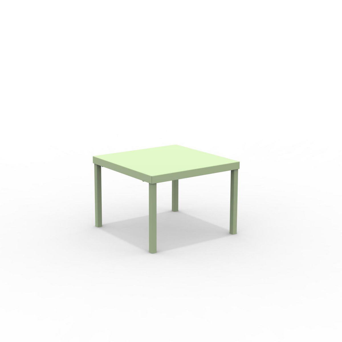 Tavolo basso quadrato in metallo "Alice3" da giardino impilabile cm 40x40 38,5h