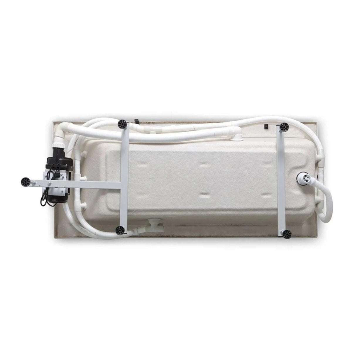 Vasca da bagno idromassaggio "Agata" incassata tra 3 muri in acrilico cm 170x75 56h - MondoViro