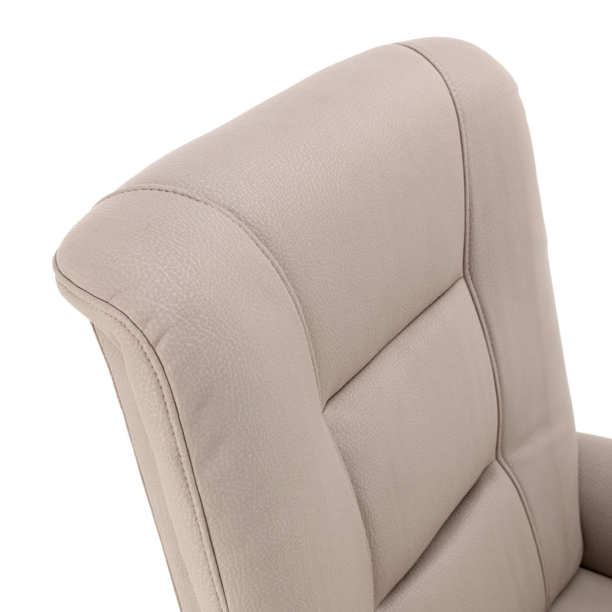 Poltrona reclinabile beige "Elisa" funzione elevatore 1 motore cm 75x90 107h