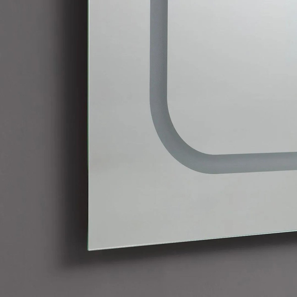 Specchio a led da bagno "Luce" a doppia postazione in alluminio cm 180x80h - MondoViro