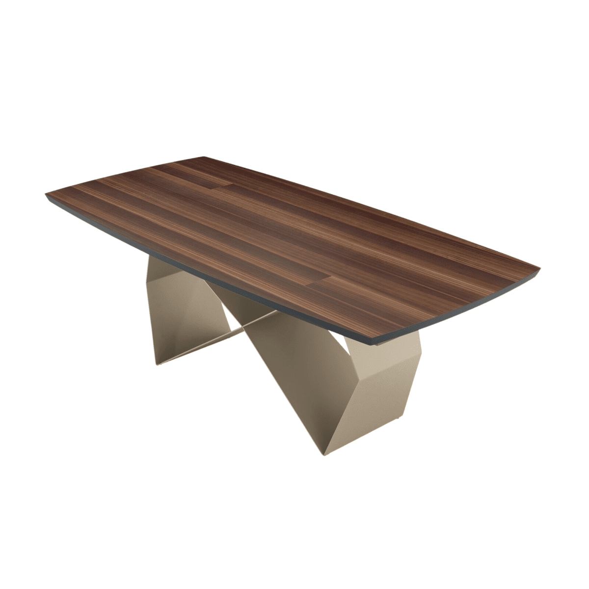 Tavolo allungabile da pranzo "Reina" con base in metallo e piano in rovere cm 200/300x100 75h - MondoViro